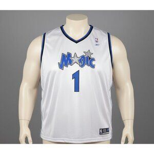 Reebok Mens 4XL Tracy McGrady Orlando Magic NBA Jersey Big and Tall Basketball